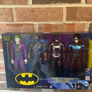 New DC Comics BATMAN 4, 12in Action Figures Boxed Set Nightwing The Joker Talon